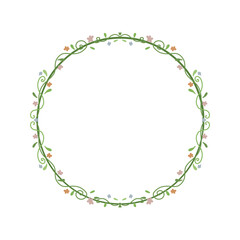 frame made of flowers