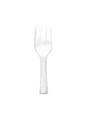 Plastic fork Garbage watercolor clipart Png cut file Ecology scrapbooking, card, flyer, poster. Environment problem with plastic trash