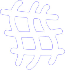 Abstract Organic Grid Design Element