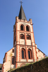 Fototapeta na wymiar Evangelische Kirche St. Peter in Bacharach