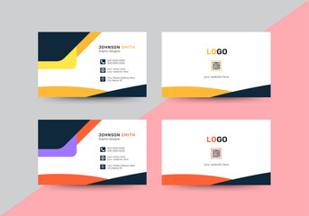 Luxury And Modern Business Card Template. Futuistic Business Card Design. Futuristic Business Card Design. 