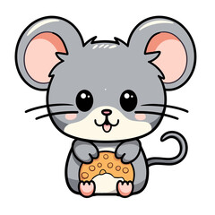 Obraz na płótnie Canvas Cute clipart mouse