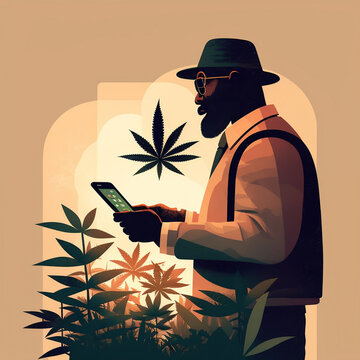 man with marjuana