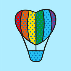 Pop Art icon. LGBT. Color illustration for application. Vector.  - obrazy, fototapety, plakaty