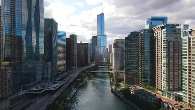Chicago Illinois - Drone Shot