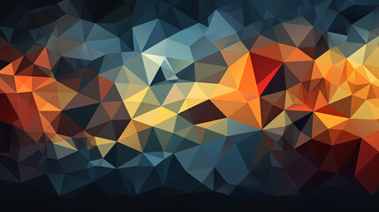 abstract geometric polygonal background -  AI generated