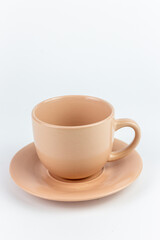 Coffee cup on isolated white background. Clipping path included.