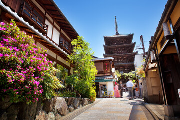 View to Yasaka Pagoda in Kyoto, Japan