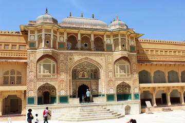 Fototapeta na wymiar The Magnificent Amber Palace, Rajasthan, India