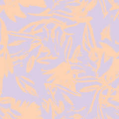 Pastel Abstract Floral Seamless Pattern Design
