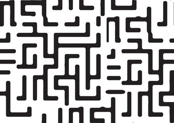 Seamless Pattern in Rhythmic maze, labyrinth, meander Ethnic Style. Tribal Element. Design can be used for Hijab, Scarf, Card, Paper, Bandana, Kerchief, Shawl, fabric, wallpaper, template background 