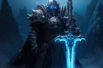 Arthas is a fictional character from the Warcraft universe. He is a complex and tragic figure, once a noble and just paladin, but later corrupted by dark forces and transformed into a death knight.