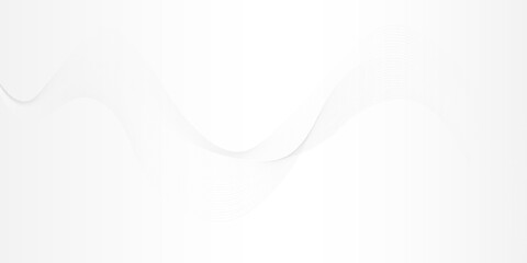 Abstract background with blue wave lines on white. Modern technology background. Vector illustration.