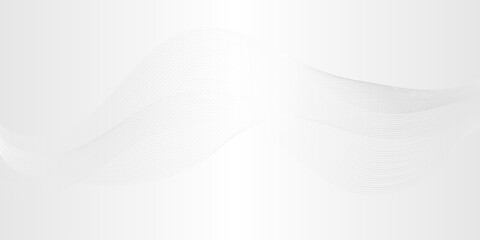 Abstract background with blue wave lines on white. Modern technology background. Vector illustration.