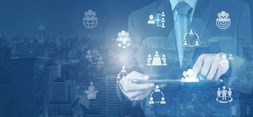 Human resources management and recruitment business process HR manager hiring