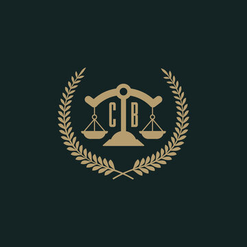 recommend clip art: CB initials for law firm logo icon design vector image