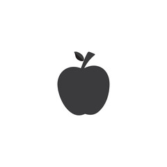  Modern flat Apple icon isolated on a white background. For your website, logo, app, UI design, use an Apple Icon as the page emblem. Apple Icon Illustration in Vector, EPS10