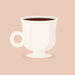 Delicious coffee cup icon. Drink vector illustration design