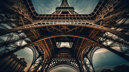 Eiffel Tower. Paris. Breathtaking travel destination place. Generative AI