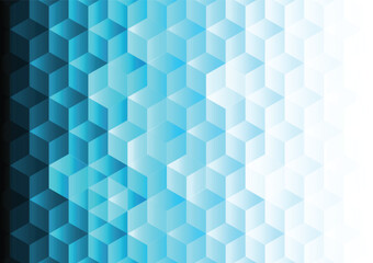 Vector illustration of hexagonal abstract background - 596266164