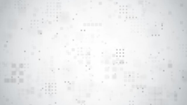 The concept of a graphic background with the approximation of geometric shapes from a blurry point to a square. CG