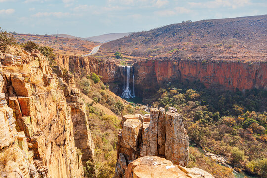 The Elands River Waterfall at Waterval Boven in Mpumalanga, South Africa