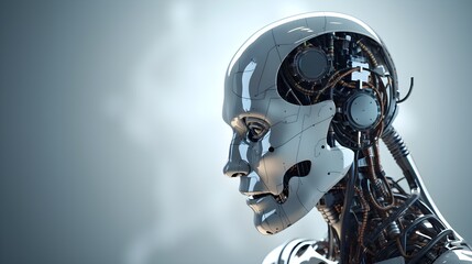 Artifical Intelligence, AI. Technology takes over the world, image for journal article or blog.