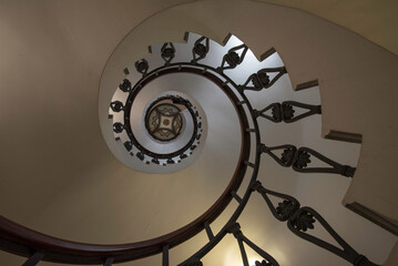 SPIRAL STAIRCASE IN THE VILLA