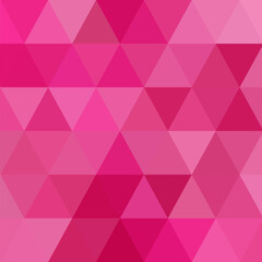 Pink triangular background. Vector abstract geometric template for presentation. Layout for an advertising banner. polygonal style. Mosaic. eps 10