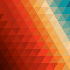 Abstract rainbow background consisting of colored triangles. eps 10