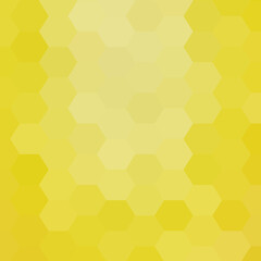 Yellow geometric background. Vector illustration. polygonal style. Hexagons. eps 10