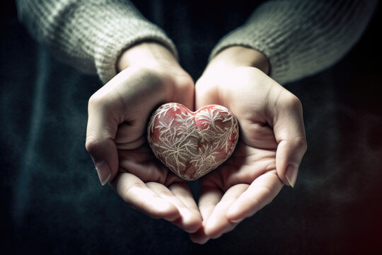 person holding a heart, symbolizing empathy, compassion, and the importance of treating others with love