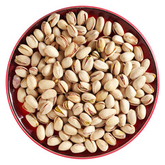 Pistachios in a plate