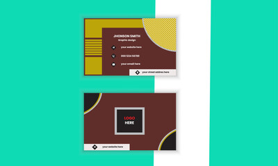 creative professional business card template. Flat design abstract creative-vector
