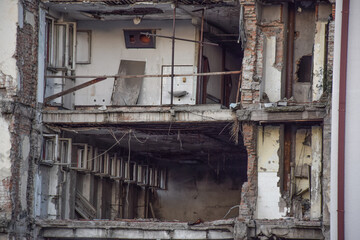 Destroyed Building in Beograd, Serbia