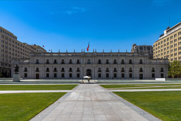 Moneda Palace the seat of the President of the Republic of Chile, Santiago, Chile