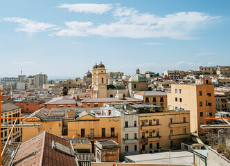 Cagliari skyline, sardinia.