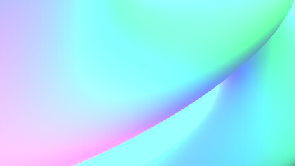 Obraz premium Neon pastel rainbow. Soft glow texture. Light blue pink purple green gradient background. Futuristic illustration for presentation, cover, card, poster, placard, banner. Multicolor abstract template