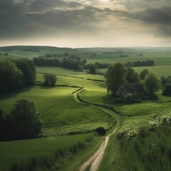 A Rolling Green Countryside