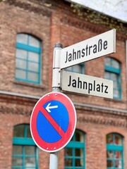 street sign in the city of osnabrueck