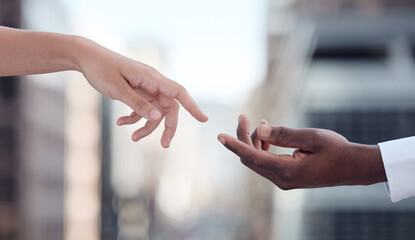 The first step is to admit that you need help. Cropped shot of two people reaching out for each...