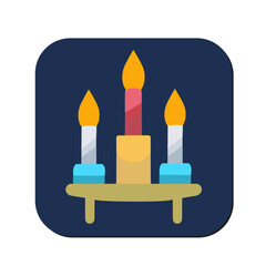 religious candles icon