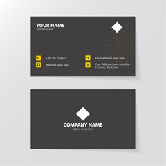 luxury business card template with golden color