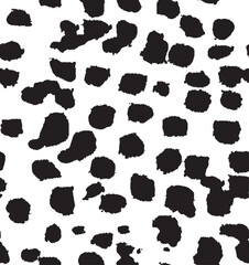 Digital print doodle dots hand drawn seamless  pattern design. oversized shadow 