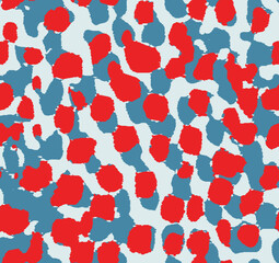 Digital print doodle dots hand drawn pattern design. oversized shadow 