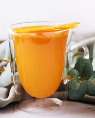 dried mango fruit with smoothie juice