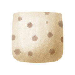 Ceramic Planter flowerpot watercolor