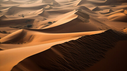 Fototapeta na wymiar dunes in the desert. Generative AI