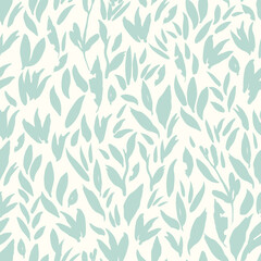 Naklejka na ściany i meble Mint Leaves. Decorative seamless pattern. Repeating background. Tileable wallpaper print.