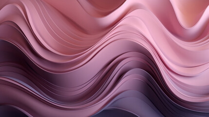 Obraz premium abstract pink wavy background. Generative Ai